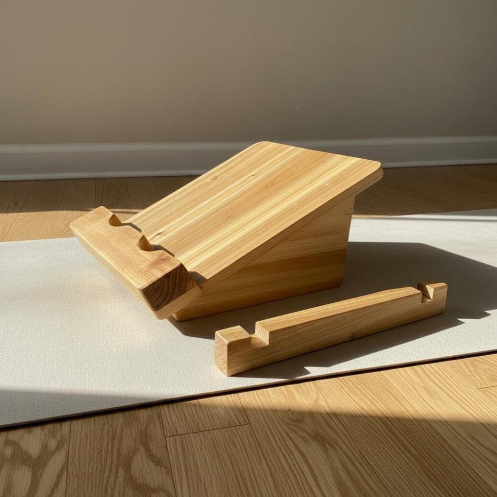 Tavola Inclinata in Legno Legno Massiccio Stretching Polpacci Fisioterapia per Palestra