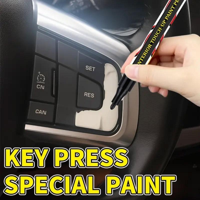 ABS Formula Black Plastic Repair Pen Automotive Steering Wheel Button Touch Up Fast Dry Scratch Fix Wear Resistant