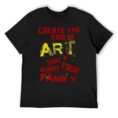 Scary Art Shirt T-Shirt Luxury Designer Louboutins T-shirts Man Baggy Shirts Mens Clothing