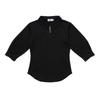 Blu DoT 7 8 Sleeve EssenTial Collar T shirT Bk