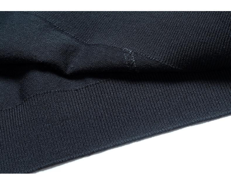 Men's Round Neck Knitwear Long Sleeve Casual T-shirt - High Quality Spring & Autumn Base Layer