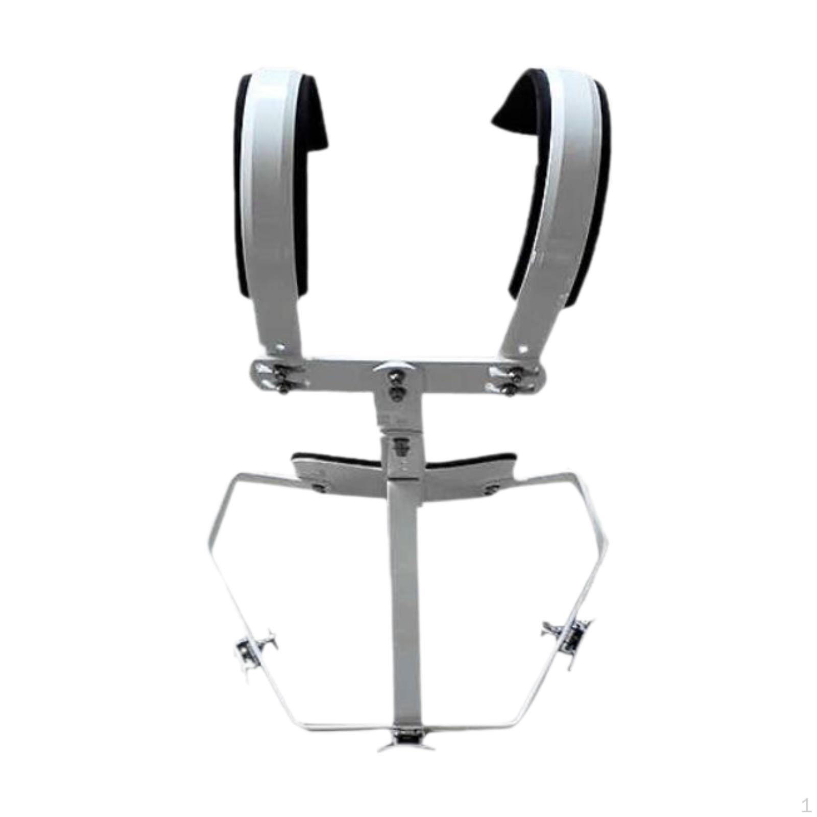Snare Drum Carrier Support System, Easy to Install Hold 3 Harness Backing Frame