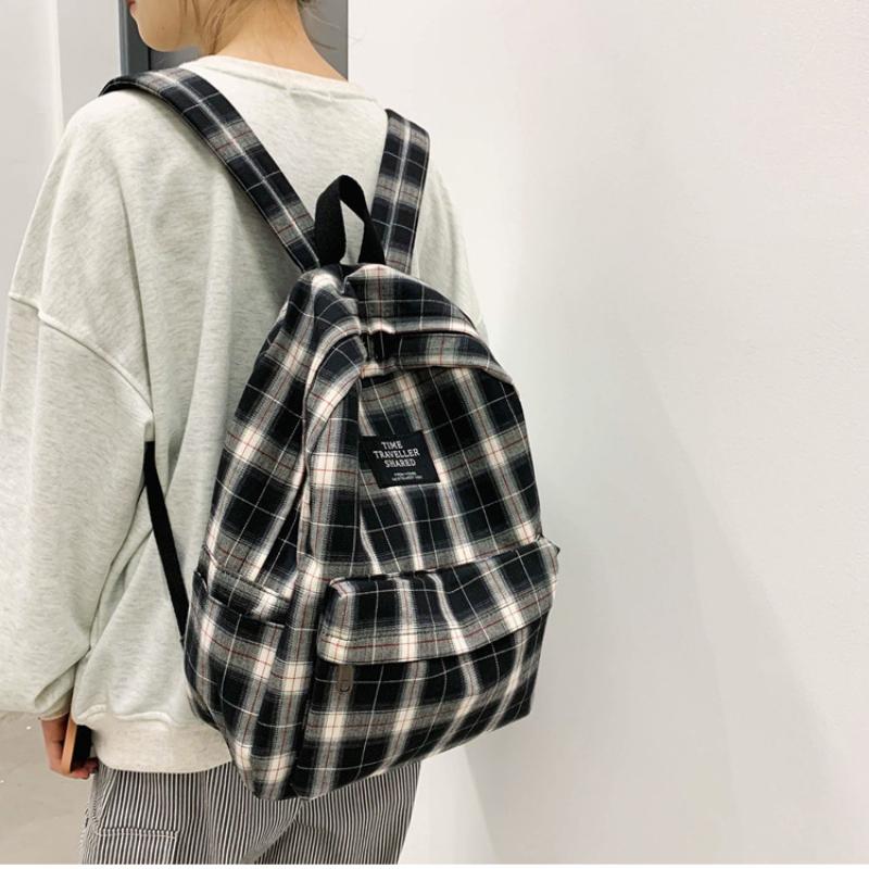 opening ceremony plaid backpack
