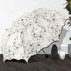 Flower Shaped Design Dual-use Folding Umbrella Lightweight anti-UV Protection Brolly  Travel