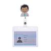 Badge Holder Clip ID Card Aluminum Name Card Holder Retractable Badge ID Badge Holder Nurse Doctor