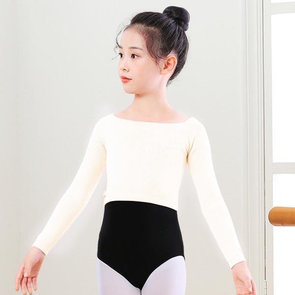 Children's Gray Winter Dance Sweater & Shawl - Stylish Exercise Jacket/Waistcoat for Girls