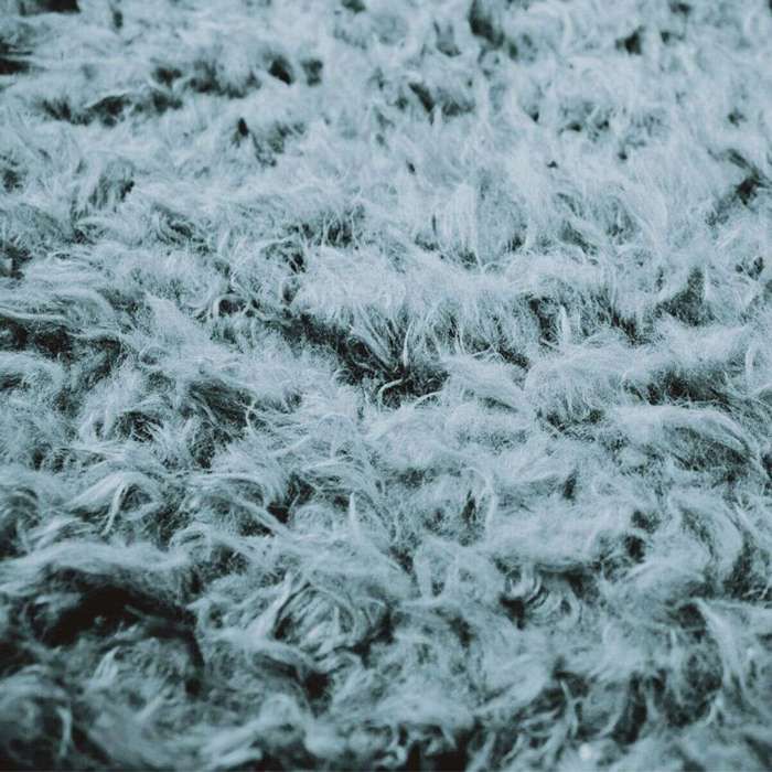 Wohnzimmerteppich superweich Fellimitat hellblau 160x230