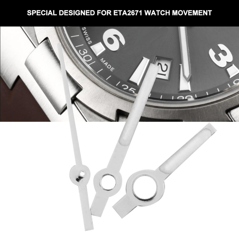 3 Pcs Different Sizes Luminous Watch Pointer for ETA2671 ETA2671 Movement Pointer Replacement