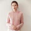 Women's Long Sleeve Cashmere Drawstring Hoodie – Autumn/Winter Versatile Knit Sweater Top