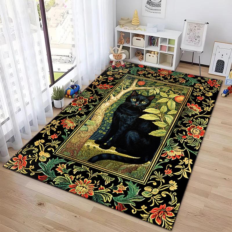 Fox Floral Frame Carpet Is Suitable For Living Room And Bedroom Doormats Office Balcony Decorative Carpet A10