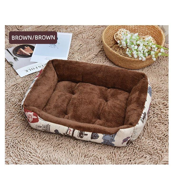 

Pet Supplies All Year Round Neutral Doghouse Cathouse Fall and Winter Heattech Pet Bed Dog Bed Mat XXS-(45*35*15)cm Coffee