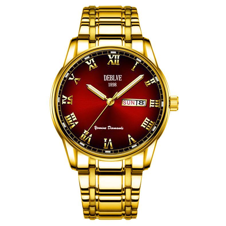 Swiss Men's Waterproof Quartz Watch: Elegant Automatic Movement, Slim Design