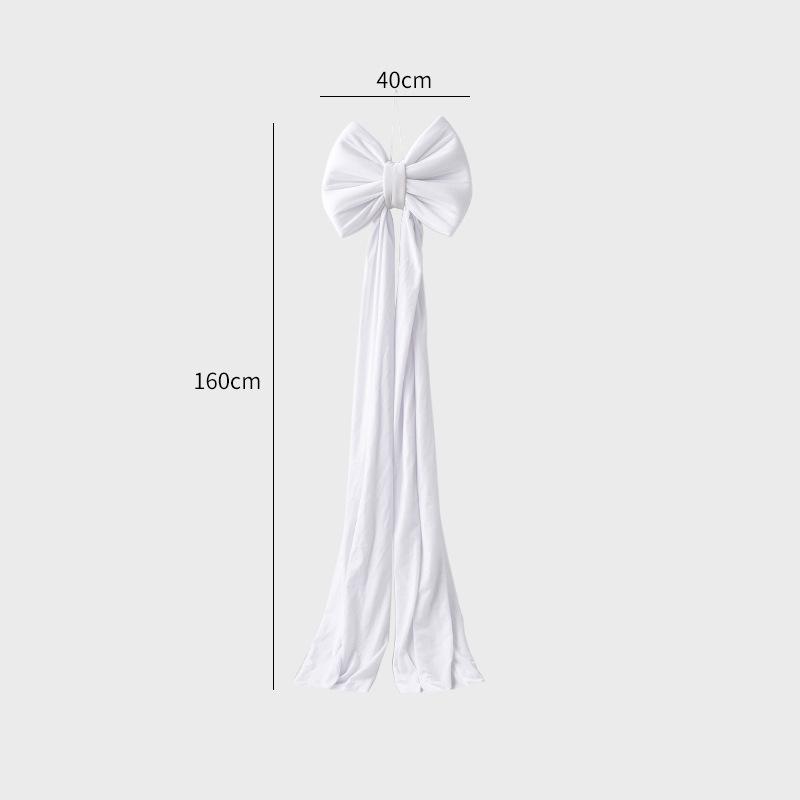 NUCHI Velvet Super Large Christmas Tree Bow Decoration Pendant