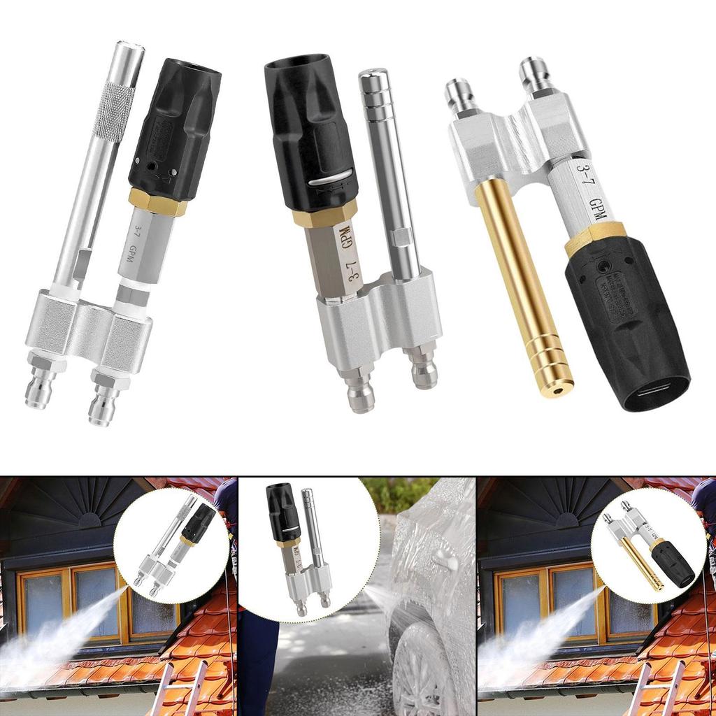 Twist Nozzle Quick Connect Rotate Spray Pattern Downstream Soft Wash Nozzle