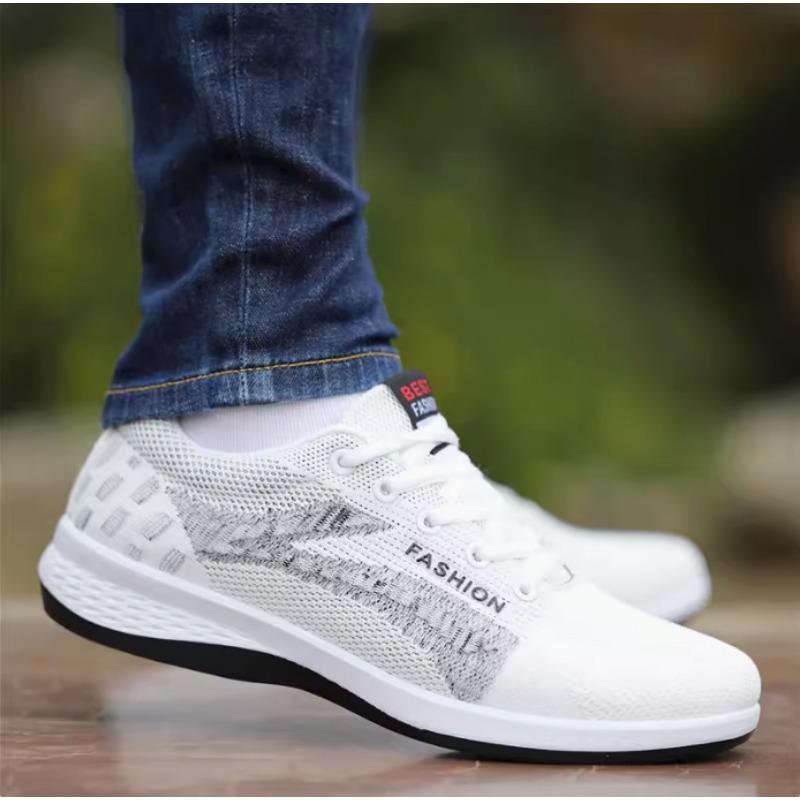 Breathable Men's Sports Shoes, Men's Versatile Casual Board Shoes, Men's Fly Woven Single Shoes