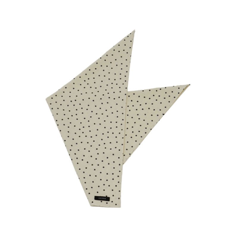 COOKEESEE Star Square Scarf (ivory)