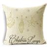 Creative Black and White Christmas Theme Pillowcase Holiday Gift Sofa Decorative Cushion Cover 40*40cm/45*45cm/50*50cm