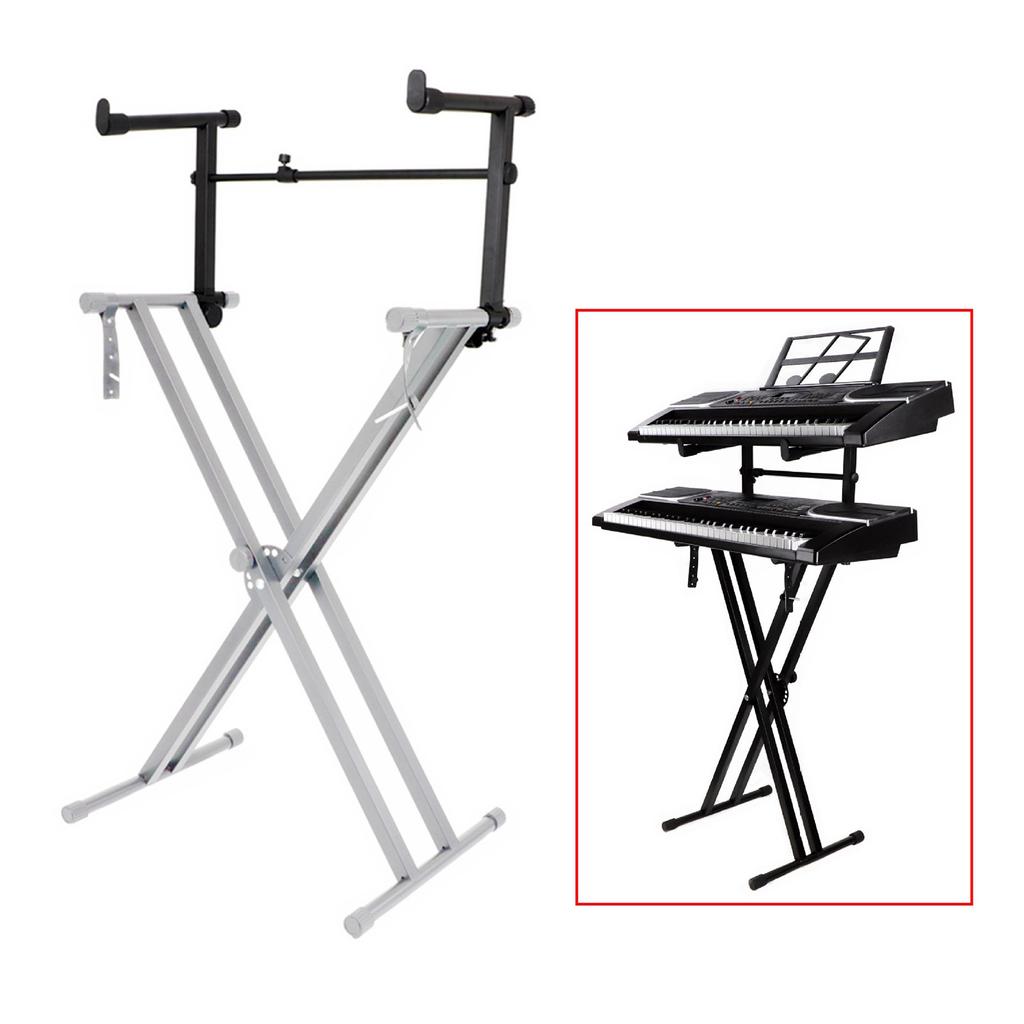 Detachable Electronic Piano Second Tiers Stand Digital Piano Stand Electric Piano Rack Musical Keyboard Extension Stand