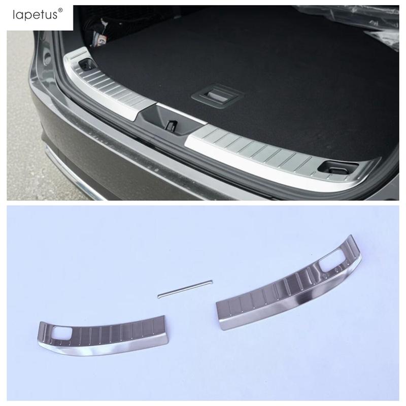 For Mazda CX-70 CX-80 CX-90 2025 2026 Stainless Steel Rear Trunk Bumper Protector Scuff Plate Door Sill Cover Trim Accessories
