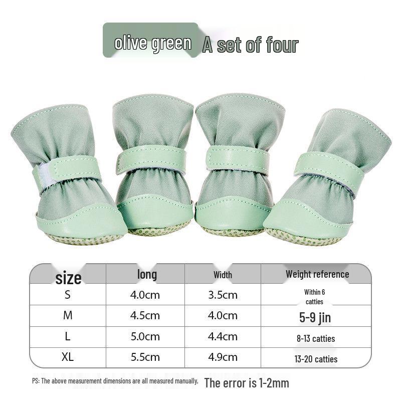 

Breathable Anti-Slip Dog Shoes for Small Breeds - All-Season Soft Sole for Teddy & Bichon