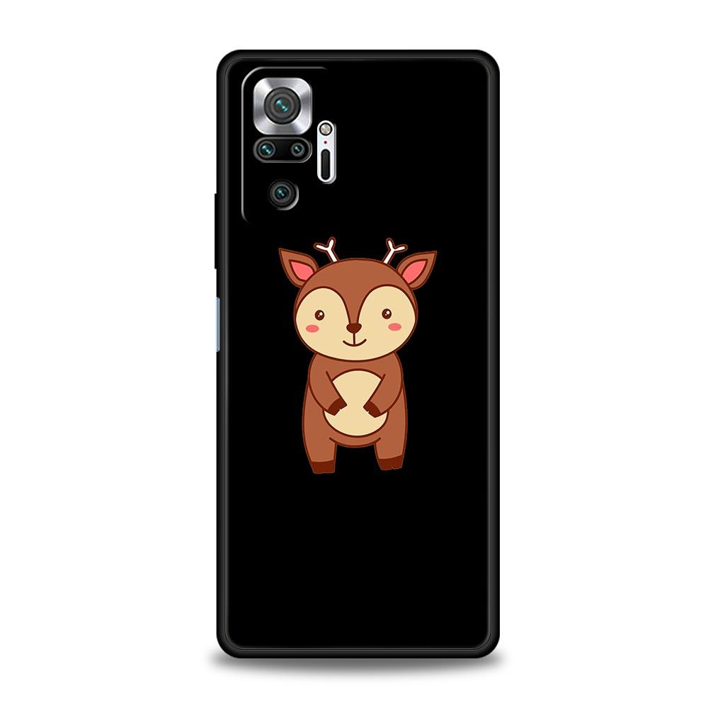 Phone Case For Xiaomi Redmi Note 10 11 9 8 Pro 9S 7 8T 9T 9A 8A 9C K50 K40 Gaming Cover Kawaii Avocado Cartoons Panda Flower