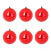 Set de 6 boules de noel effet craquele