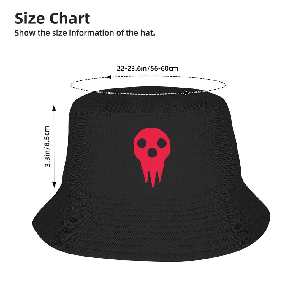 Maka Albarn Soul Eater Bucket Hat  Hip Hop Fisherman Caps Breathable Travel Hiking Sun Hats For Men Women Casual Custom Diy Cap