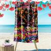 Name Custom Rappers Print Beach Towel, Large Soft Quick Dry Towel for Beach Camping Swimming
