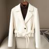 Petite High-Waisted Woolen Coat - Spring 2026 New Arrivals, 10% Suli Wool