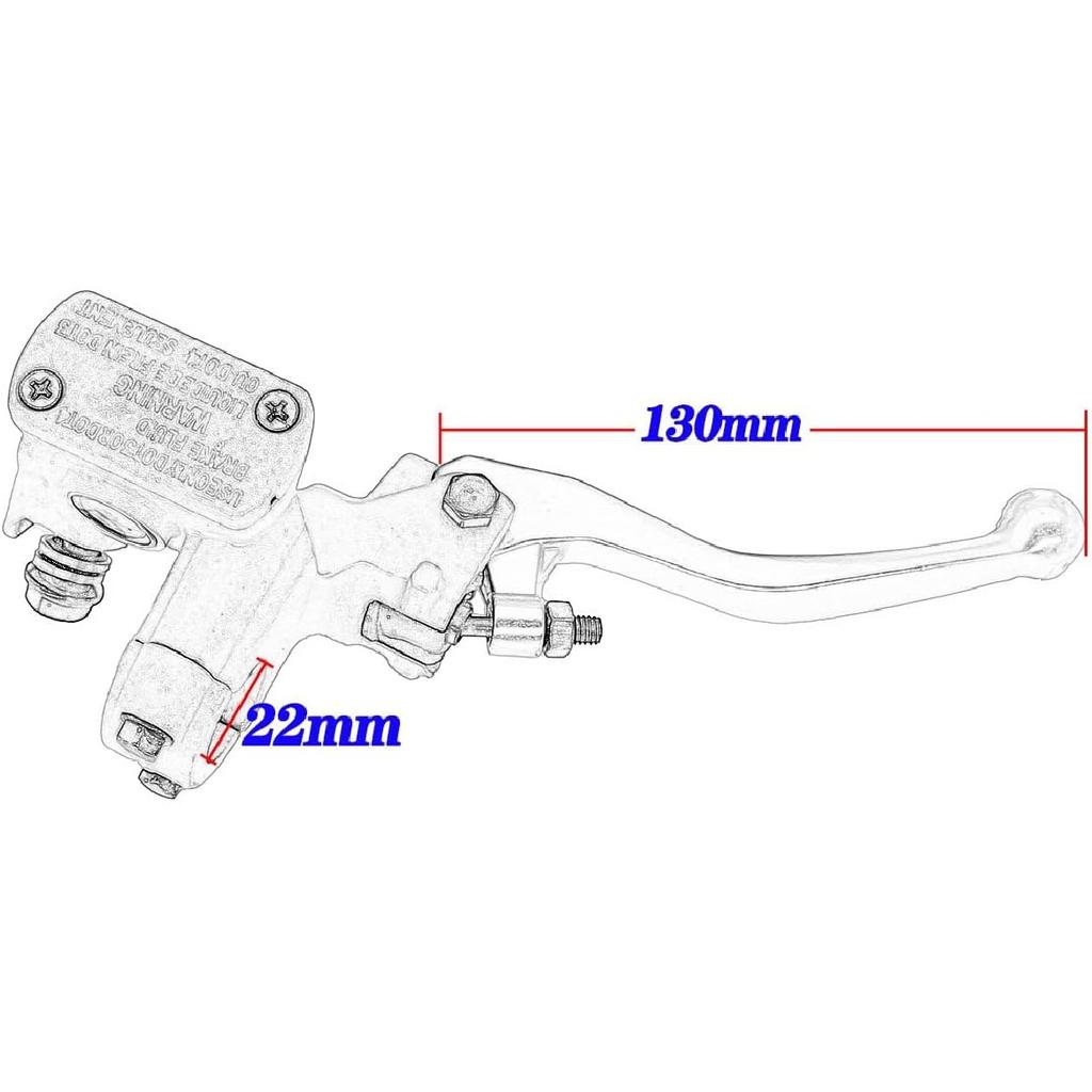 7/8 22mm Motorcycle Right Front Hydraulic Brake Master Cylinder Lever for Honda CRF250R CRF450R CR150R CR250R CRF 250X 450X RX