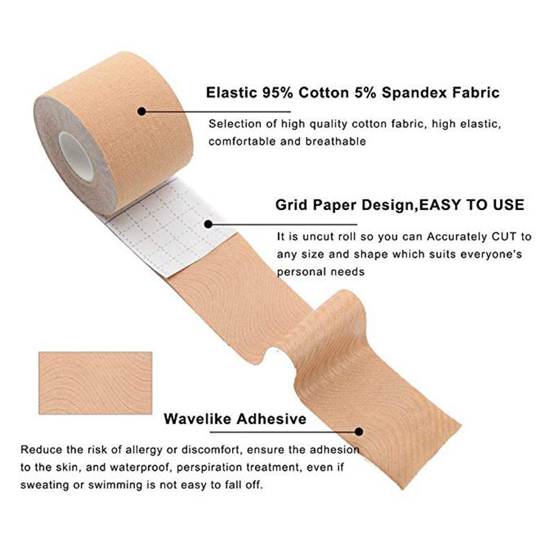 1 Roll 5M Boob Tape Push Up Bras For Women Free To Cut Large Chest Stickers Breast Lifting Up Tape Self Adhesive Invisible Bra