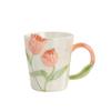 Creative Hand Painted Tulip Mugs High Appearance Level Ins Style Ceramic Cups  Niche Design Sense Drinking Cups and Coffee Cups