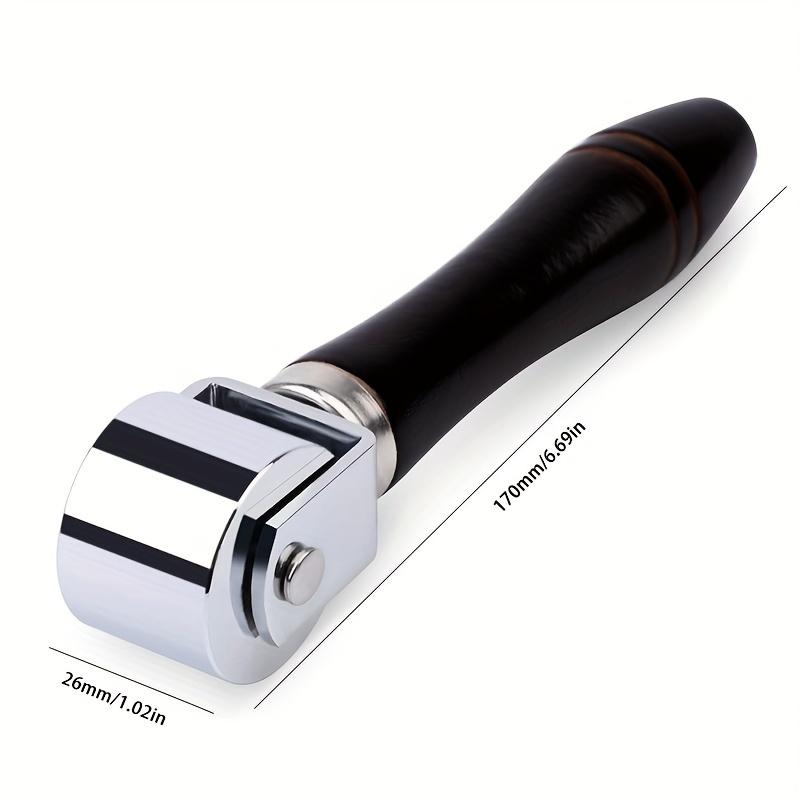 Leather Tools Making 1pc Diy Leather Crimping Roller Double Bearing Wooden Handle Manual Edge Roller For Beginners Professionals
