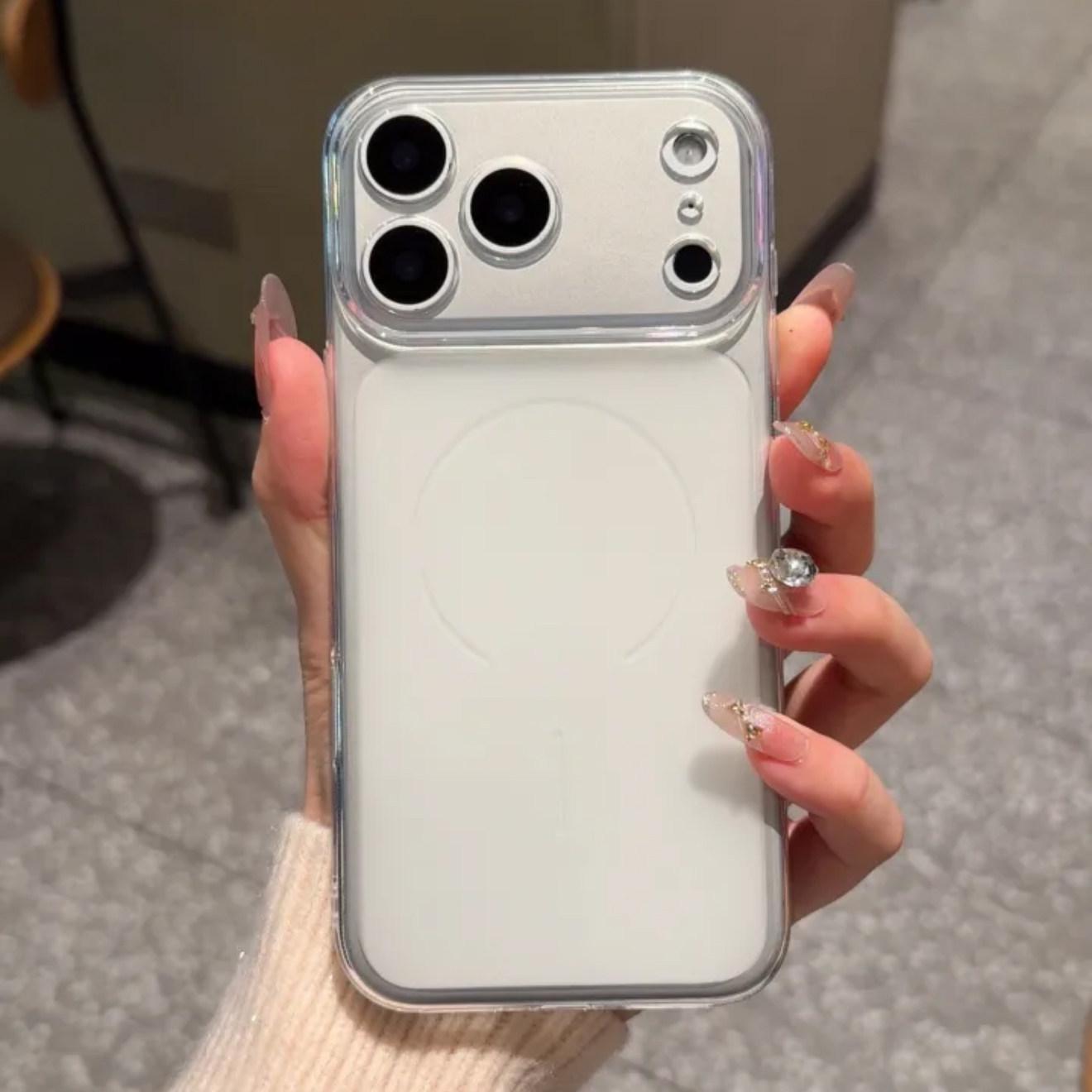 

Matte Magnetic Phone Case: Transforms for iPhone 17 Pro Max and 16 to Simple, Protective Style. 11 Pro Max білий
