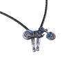 Metal Bolo Tie for Male Carnivals Necktie Motorcycle Pendant Bolo Tie for Shirt Sweater Decorative Adult Birthdays Gift