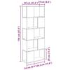 TV Cabinet Set Black 60 x 24 x 156 cm Engineered Wood