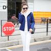 Winter Women Jacket Hooded Zip-up Long Sleeves Thick Plush Lined Solid Color Cardigan Keep Warm Commuting School Coat