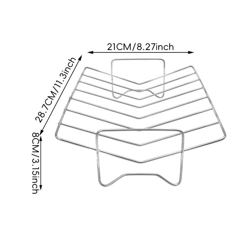 Roaster Rack V Shape Non-Slip Stand Roasting Racks For Oven Use For Chicken Meat Cooking Grilling Roaster Pan Home Kitchen