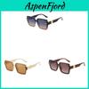 Fashion Square Black Frame Sunglasses With Uv400 Protection For Travel And Parties