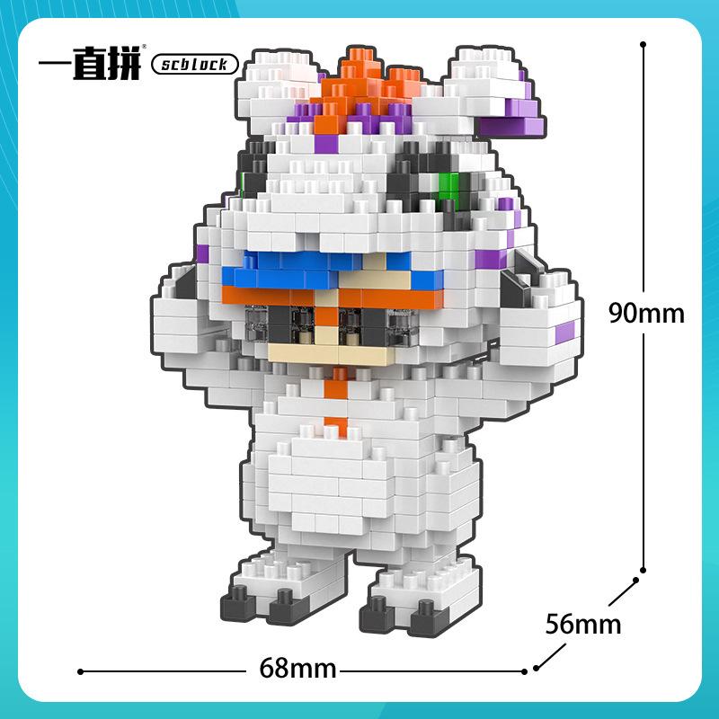 Digitální monstrum Agumon Gabumon Mini stavebnice Piyomon Greymon DIY Mikro cihličky Tentomon Gomamon Figurky Hračky Pro děti Dárek