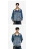 Men's Retro Denim Jacket: Spring & Autumn Casual Solid Color Lapel, Trendy and Loose Fit.