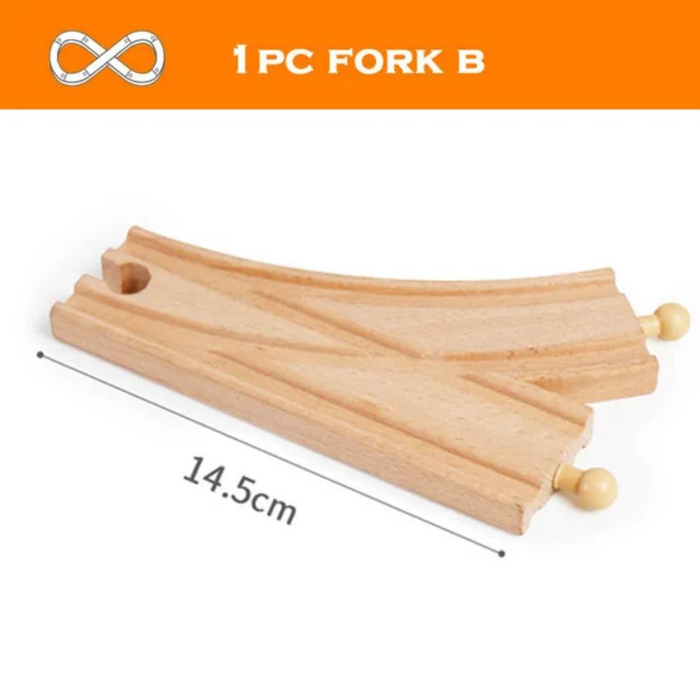 Wooden Train Track Racing Railway Toys All Kinds Wooden Track Accessories Fit for Biro Wood Tracks Toys for Children Gift