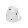 New Jordan PU Leather Patchwork Backpack Regular Unisex White Gold DO9259-100
