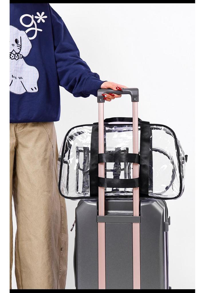 Borsa Trasparente da Viaggio per Esterni - Grande Capacità, PVC Impermeabile per Palestra e Nuoto