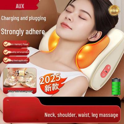 AUX Cervical Neck Massager Pillow with Heat CN Plug (adapter Included)