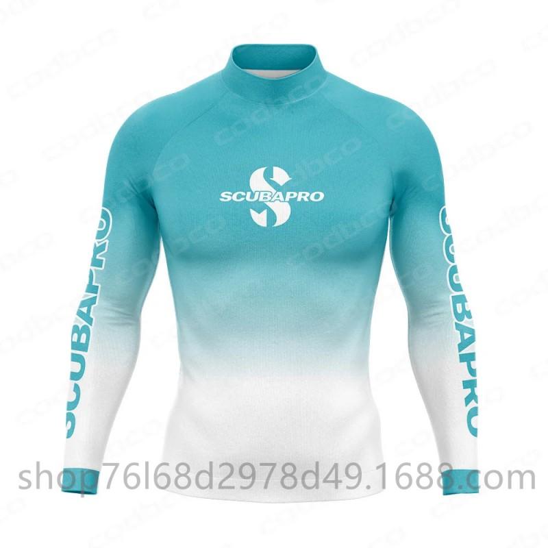 UV Protection Rash Guard Snorkeling Diving Surfing Quick Dry Long Sleeve Swimwear Unisex