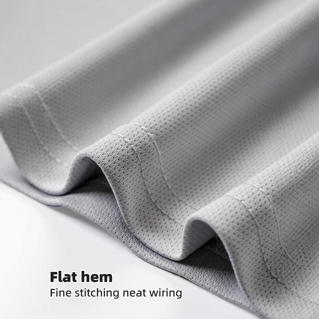 Pánske rýchloschnúce priedušné letné športové tričko, krátky rukáv, odvádzajúce pot, jednofarebné, ležérne, pocit ľadového hodvábu s mesh štruktúrou.
