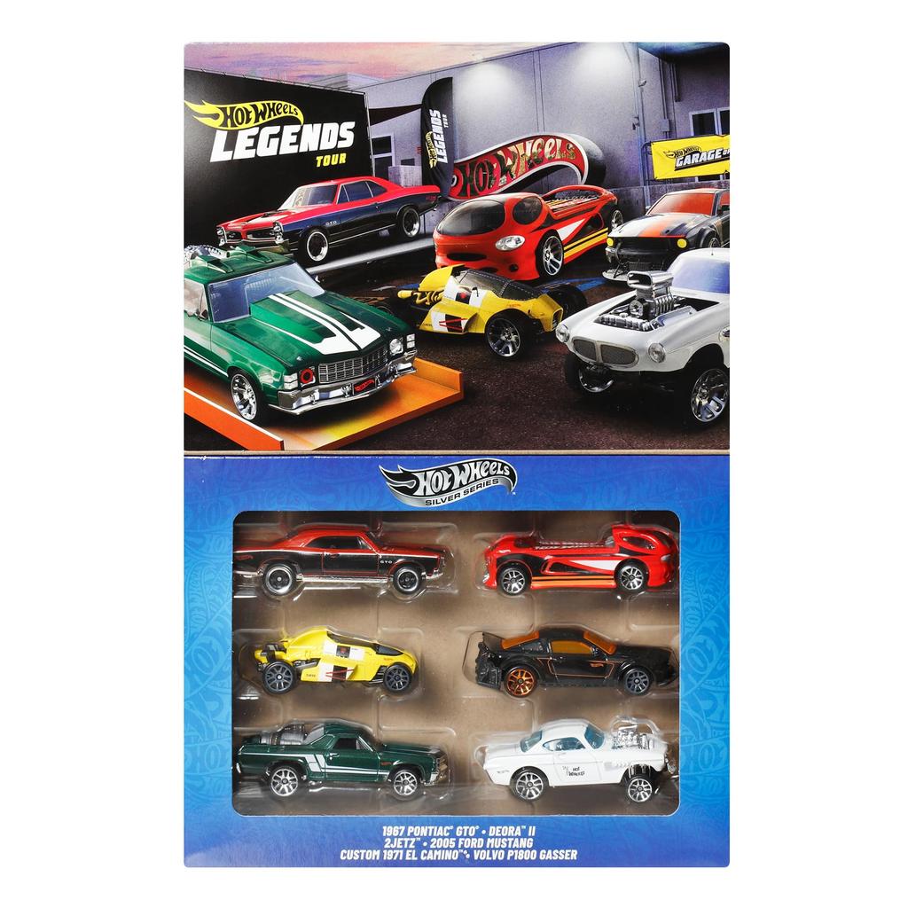 Hot Wheels Legend Multi-Pack Vehicle Toy Mini Car 6 Cars for Ages 3 and Up Multi JBY78