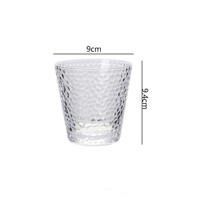 

Набор из 2 шт. 300 мл Стакан для воды для женщин Посуда Термостойкая кружка для чая Стеклянный стакан с узором молоток Прозрачный стеклянный стакан для спиртных напитков Пивные кружки 2pcs