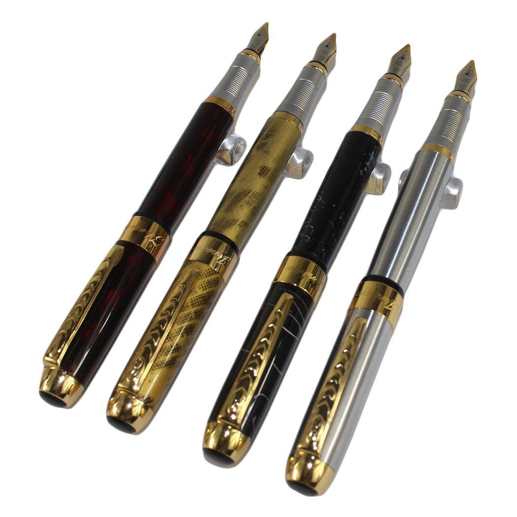 The Gullor set includes 4 fountain pens million yen an original pen and ink cartridges in 4 and 5 (2.5 each), pouch, colors.
